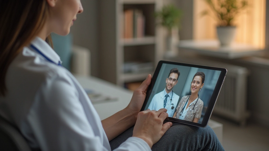 Телемедицина, онлайн консультация врача, видеозвонок с доктором, профессиональное фото